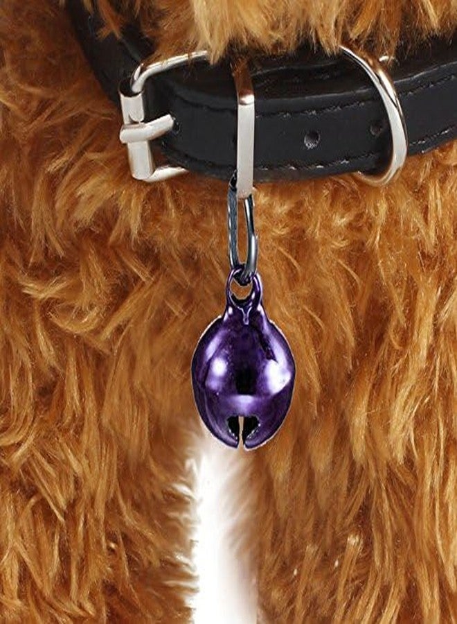 سايج سكوير طوق كلب مربع الشكل من سيج، مزود بجرس وقلادة، إكسسوار للطوق، للاستخدام اليومي للكلاب/الجراء/القطط الصغيرة/القطط (بنفسجي) - Image 3